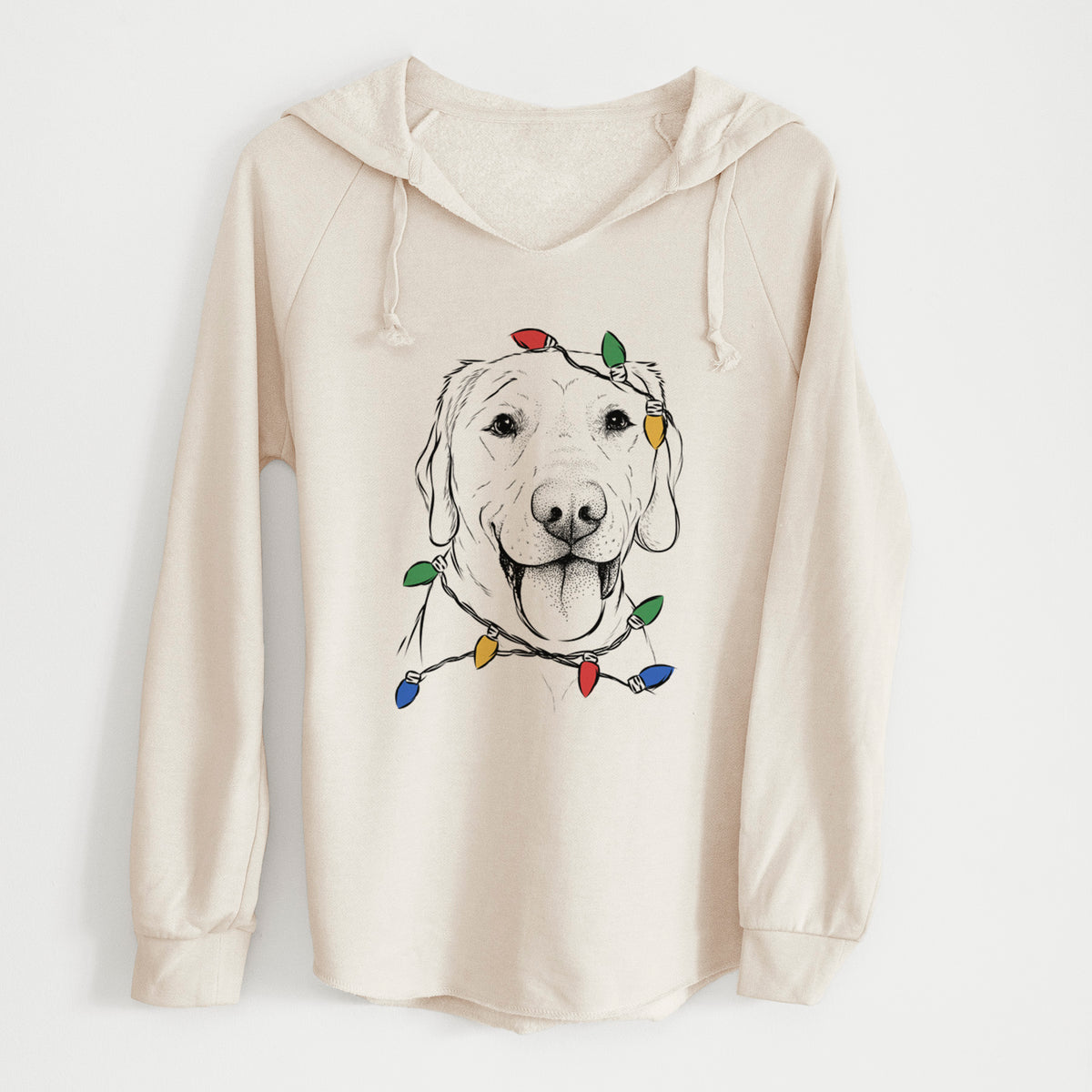 Christmas Lights Klay the Labrador Retriever - Cali Wave Hooded Sweatshirt
