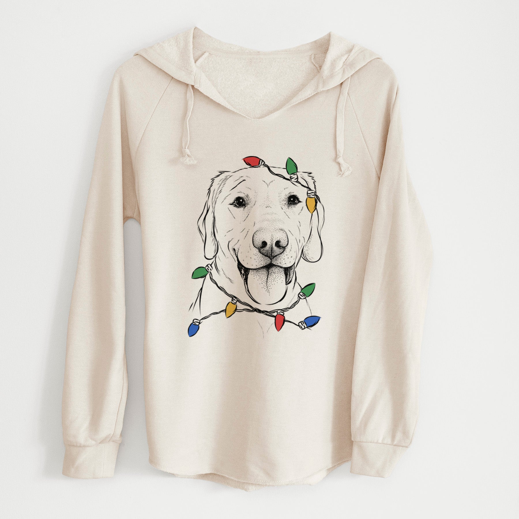 Christmas Lights Klay the Labrador Retriever - Cali Wave Hooded Sweatshirt