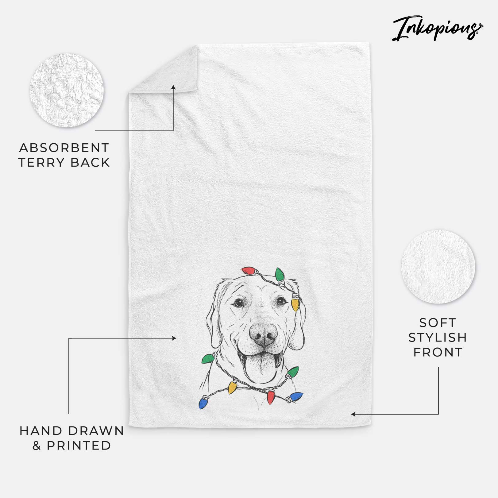 Klay the Labrador Retriever Decorative Hand Towel