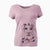 Christmas Lights Koa the Jack Russell Terrier - Women's V-neck Shirt