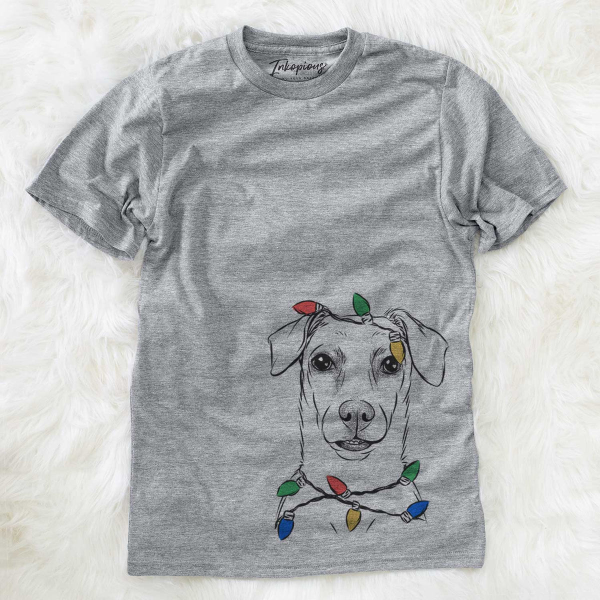 Christmas Lights Koa the Jack Russell Terrier - Unisex Crewneck