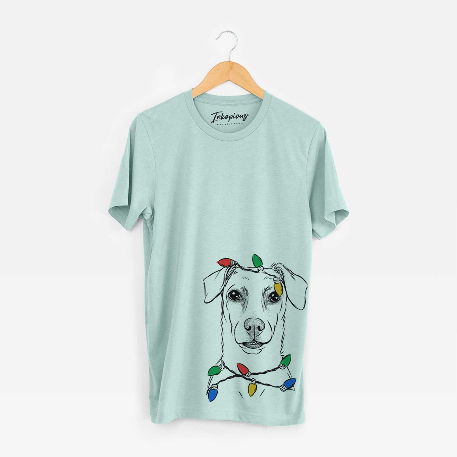 Christmas Lights Koa the Jack Russell Terrier - Unisex Crewneck