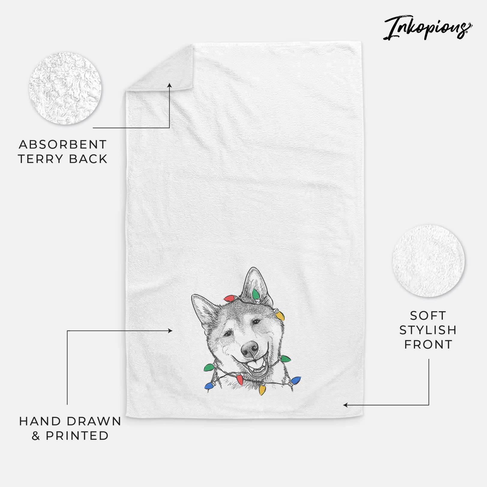 Koby the Shiba Inu Decorative Hand Towel