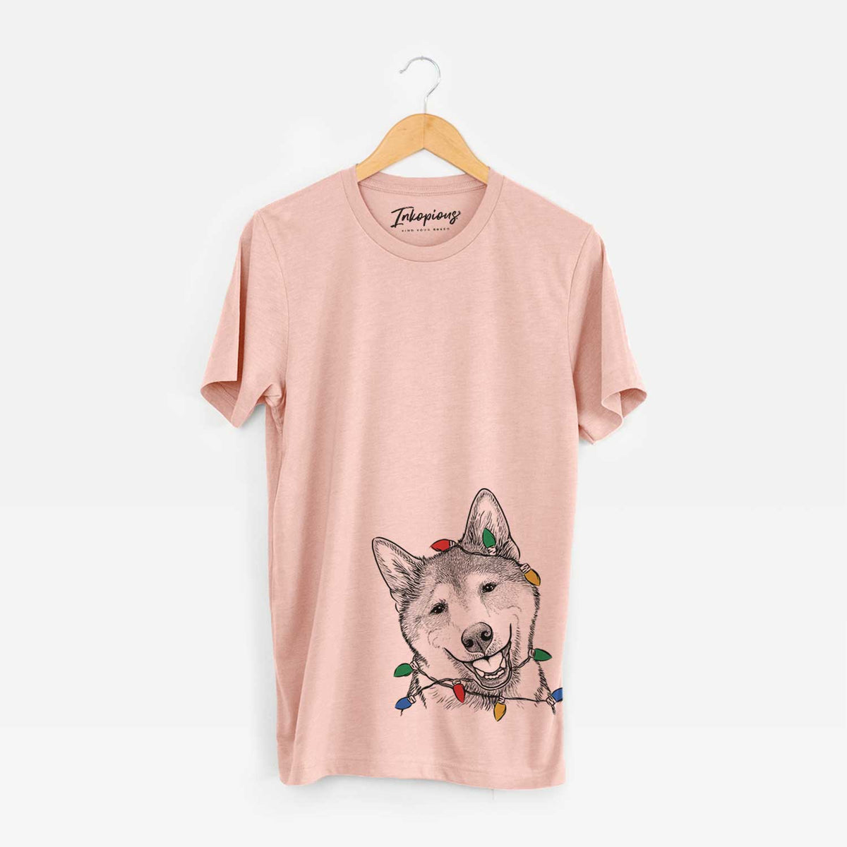 Christmas Lights Koby the Shiba Inu - Unisex Crewneck