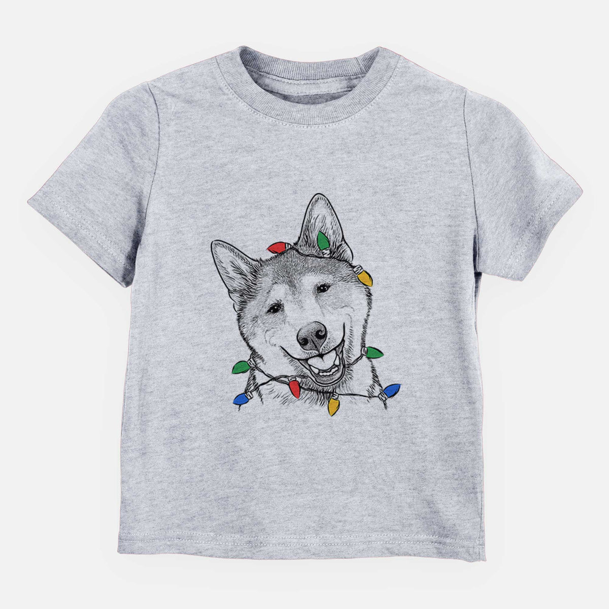 Christmas Lights Koby the Shiba Inu - Kids/Youth/Toddler Shirt