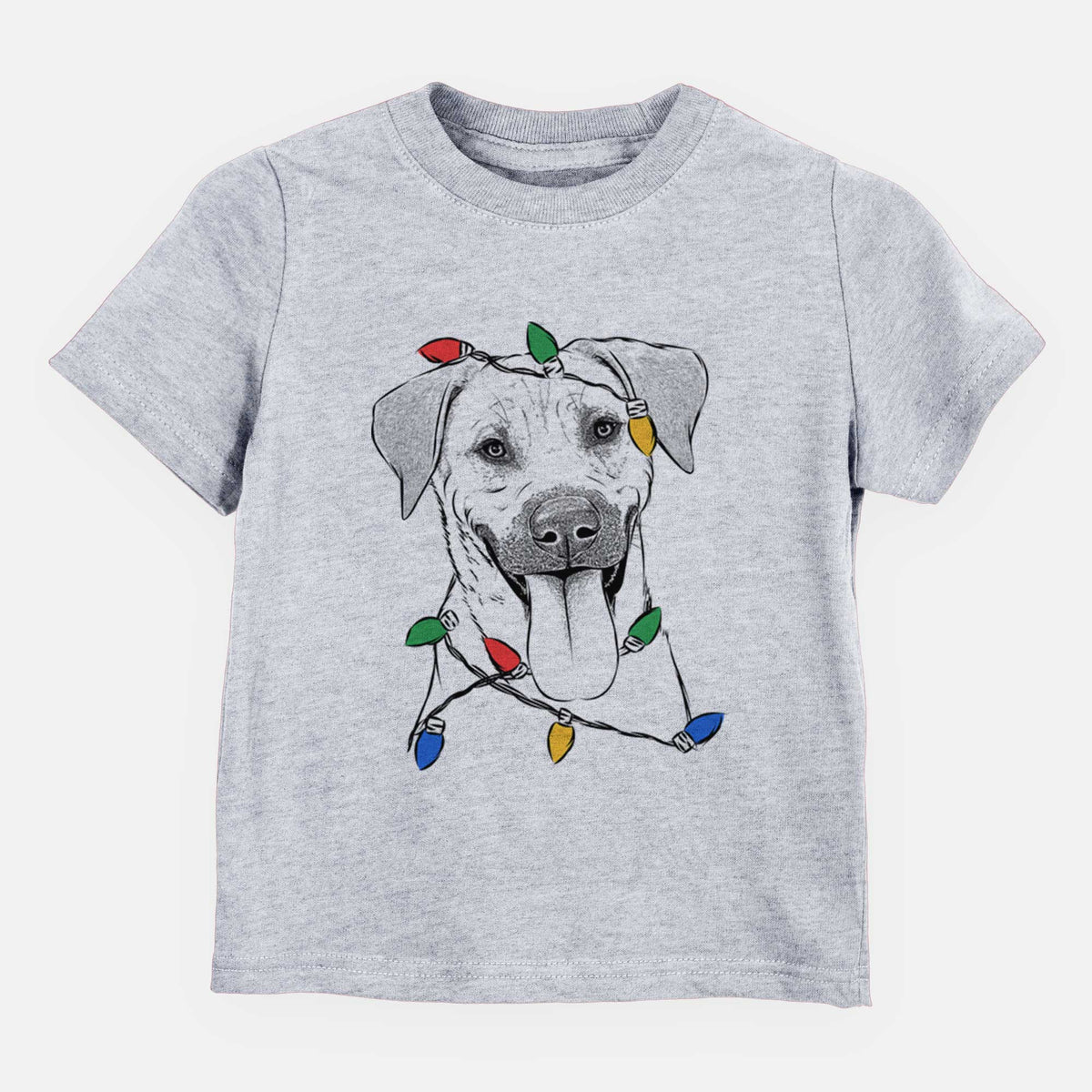 Christmas Lights Koda the Black Mouth Cur - Kids/Youth/Toddler Shirt