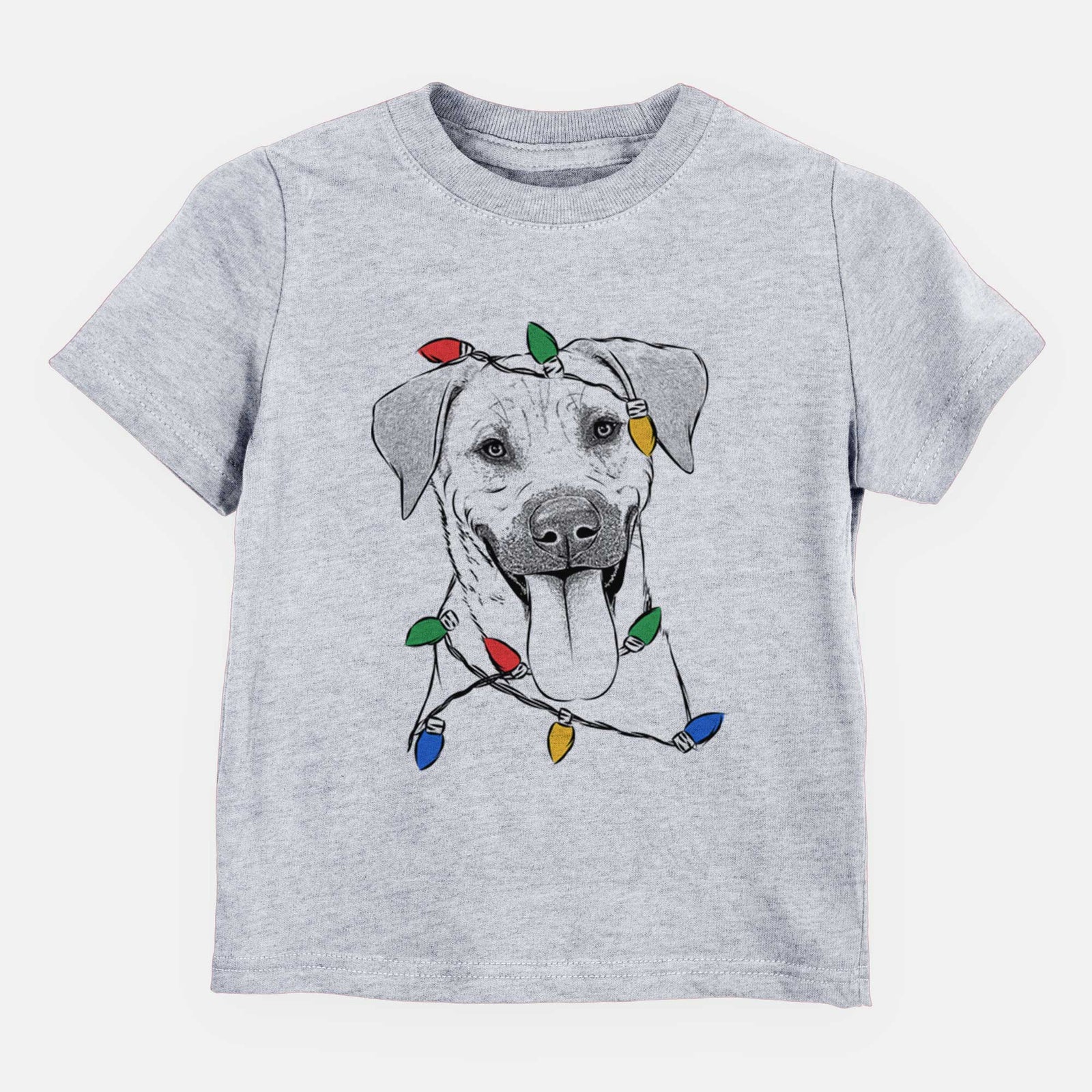 Christmas Lights Koda the Black Mouth Cur - Kids/Youth/Toddler Shirt