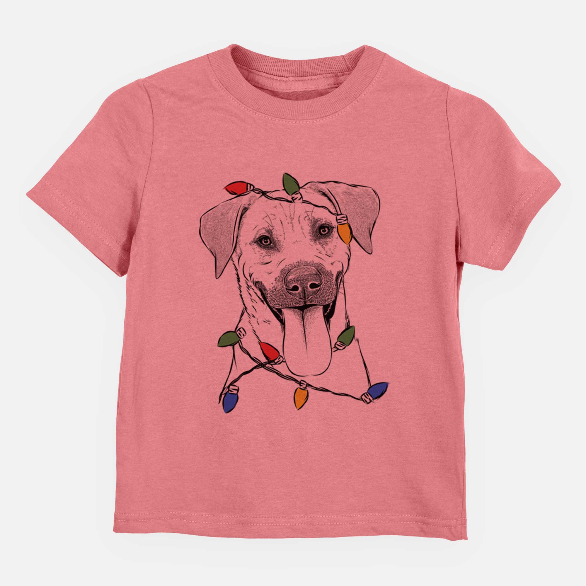 Christmas Lights Koda the Black Mouth Cur - Kids/Youth/Toddler Shirt