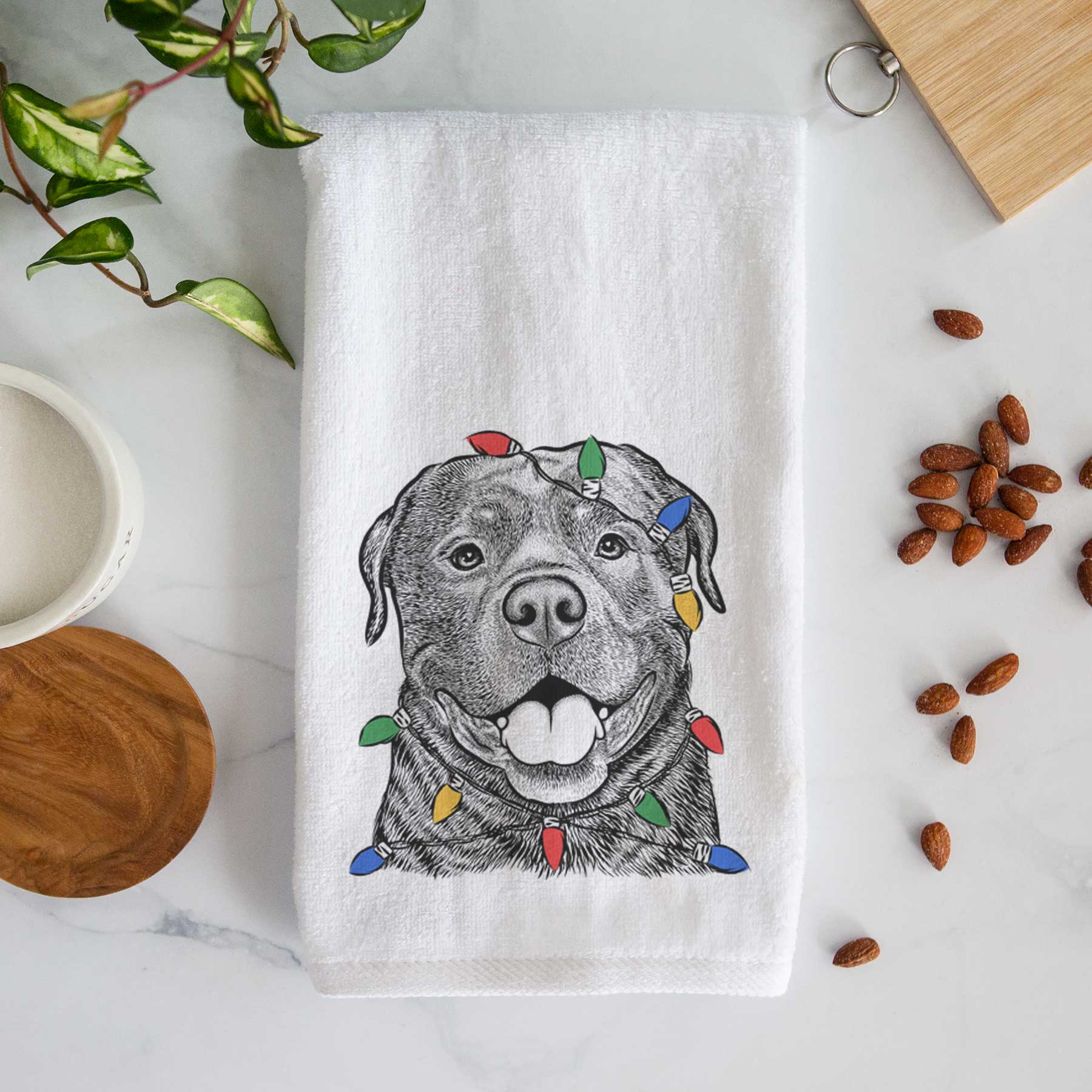 Kojak the Rottweiler Decorative Hand Towel