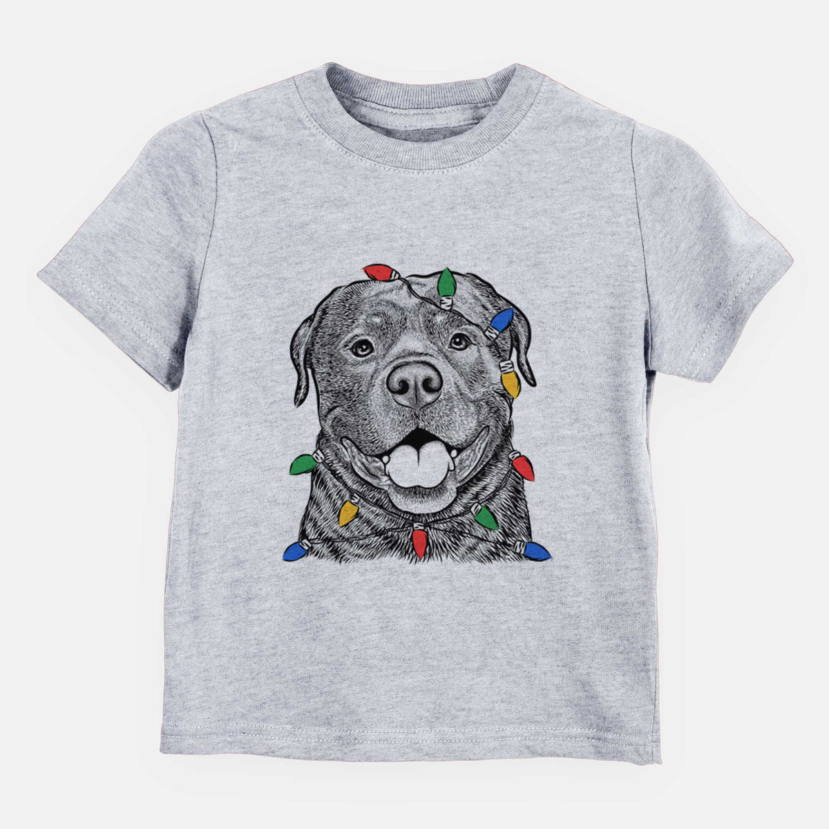 Christmas Lights Kojak the Rottweiler - Kids/Youth/Toddler Shirt