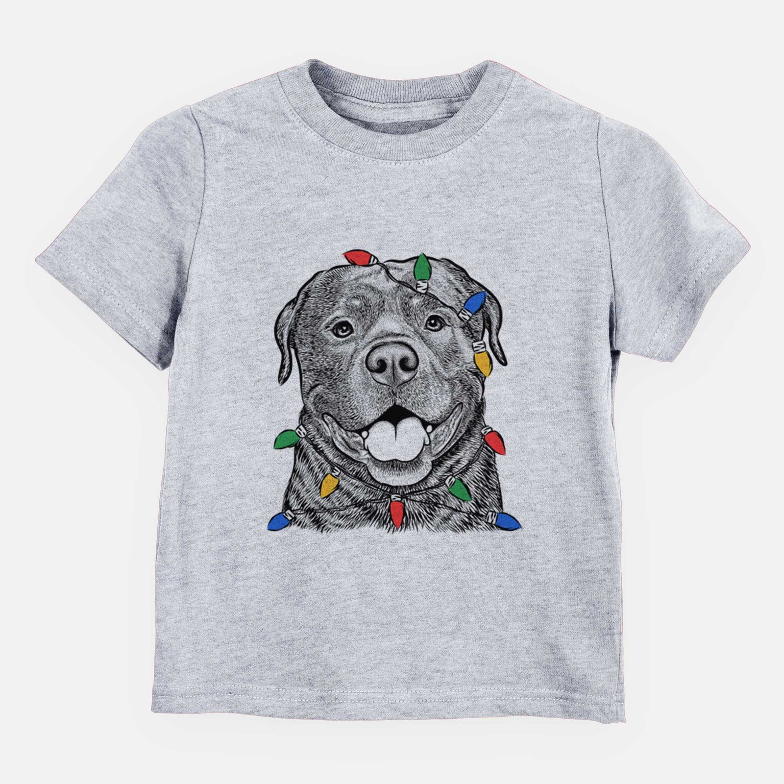 Christmas Lights Kojak the Rottweiler - Kids/Youth/Toddler Shirt