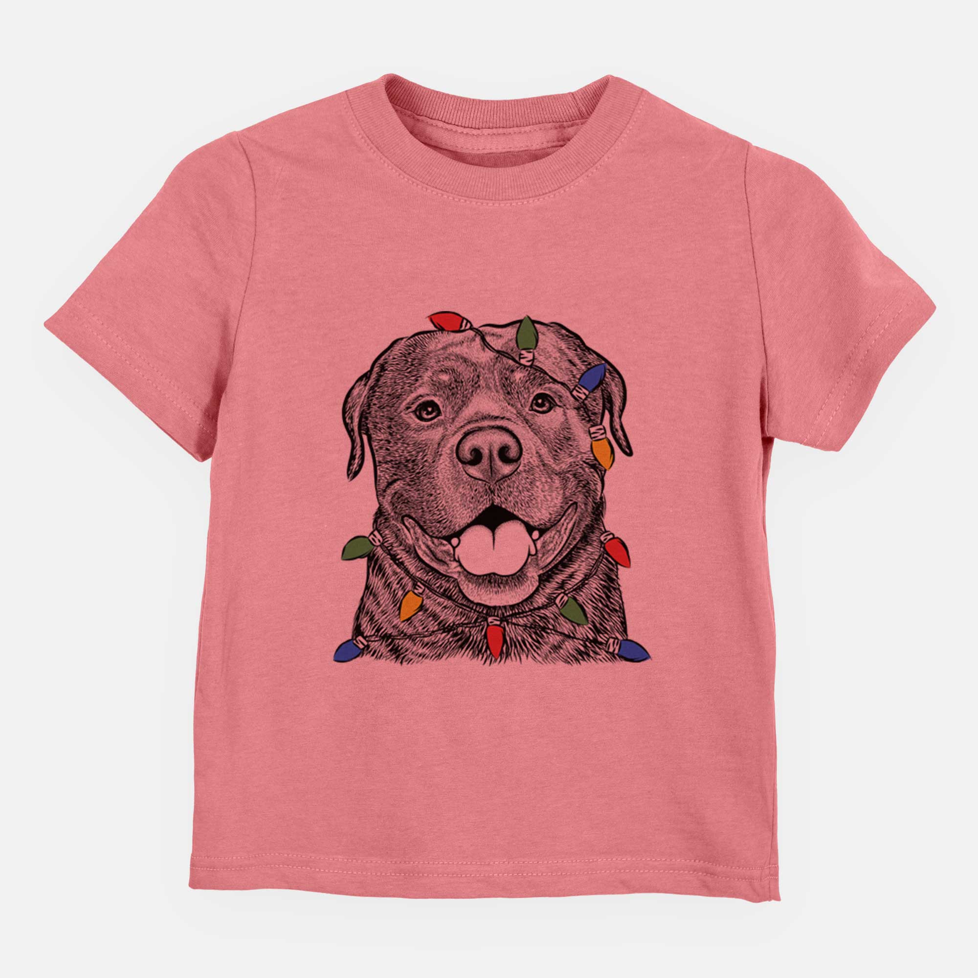 Christmas Lights Kojak the Rottweiler - Kids/Youth/Toddler Shirt