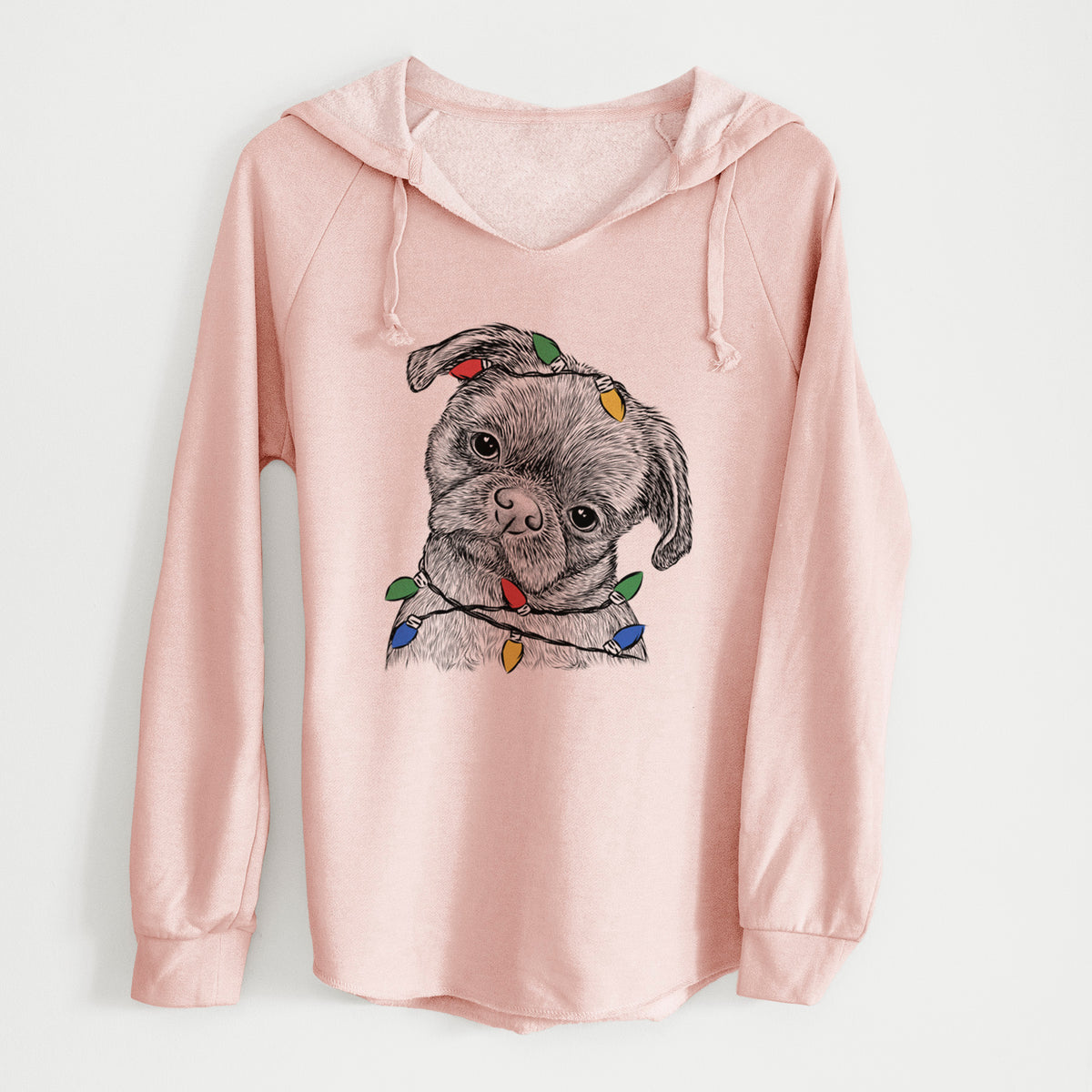 Christmas Lights Koko the Shih Tzu - Cali Wave Hooded Sweatshirt