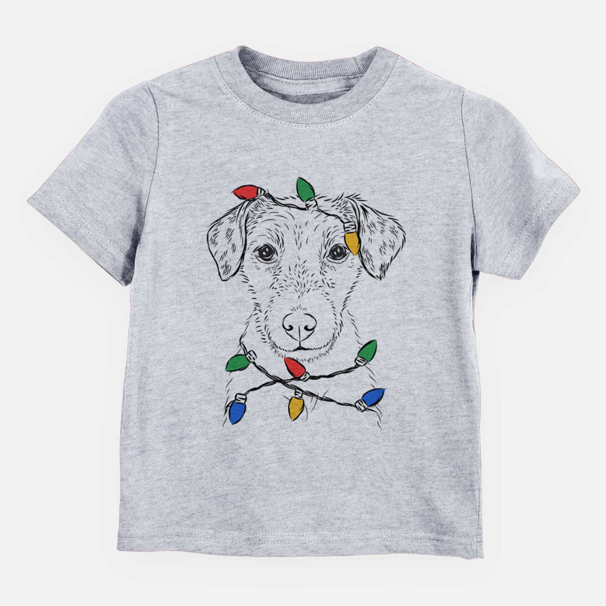 Christmas Lights Kozmo the Jack Russell Terrier - Kids/Youth/Toddler Shirt