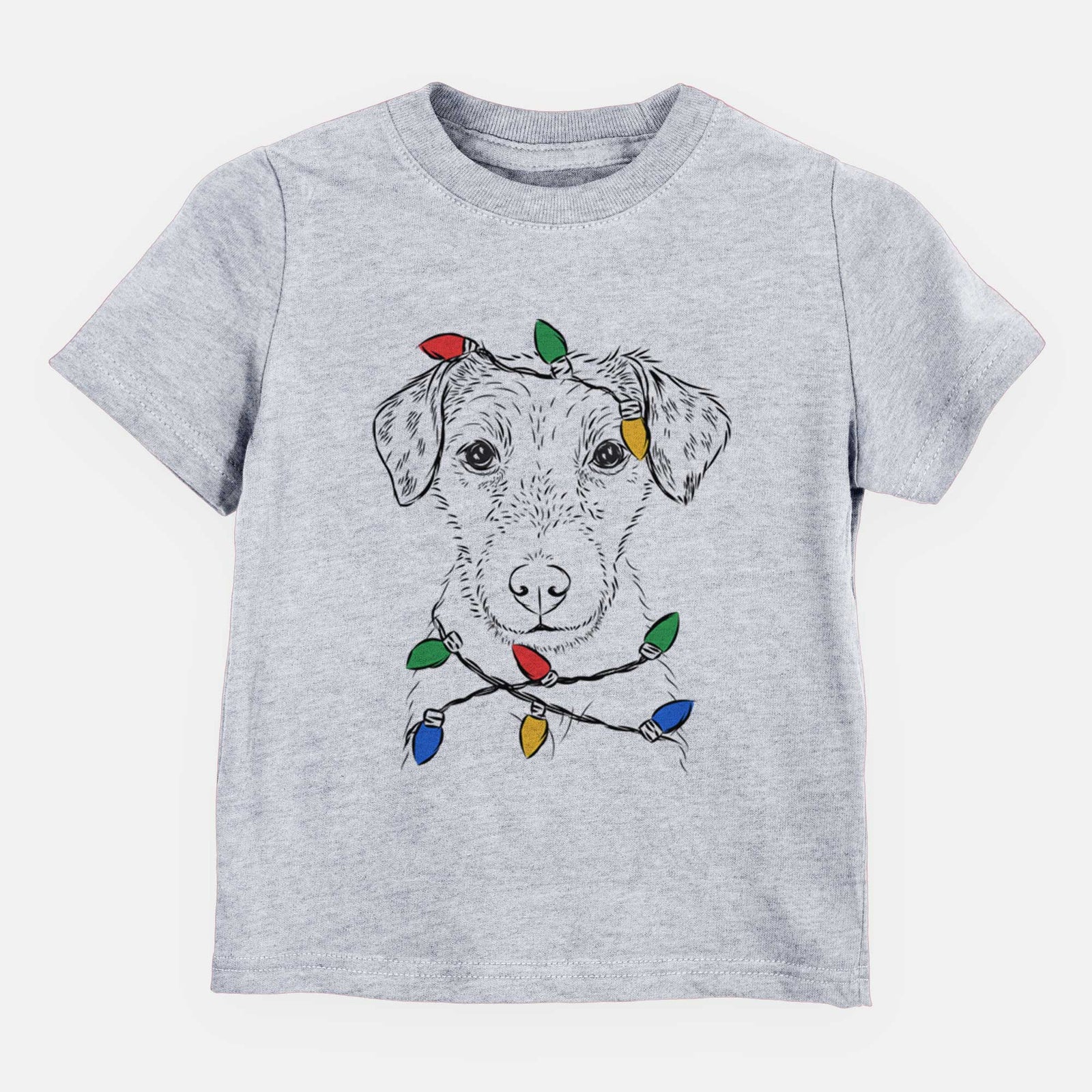 Christmas Lights Kozmo the Jack Russell Terrier - Kids/Youth/Toddler Shirt