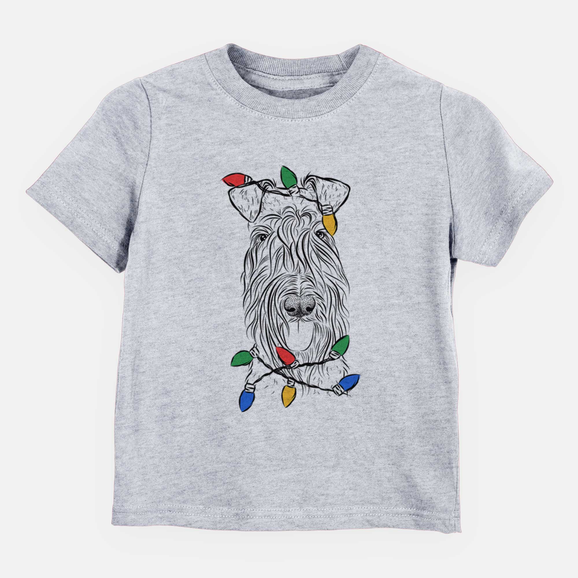 Christmas Lights Kricket the Kerry Blue Terrier - Kids/Youth/Toddler Shirt