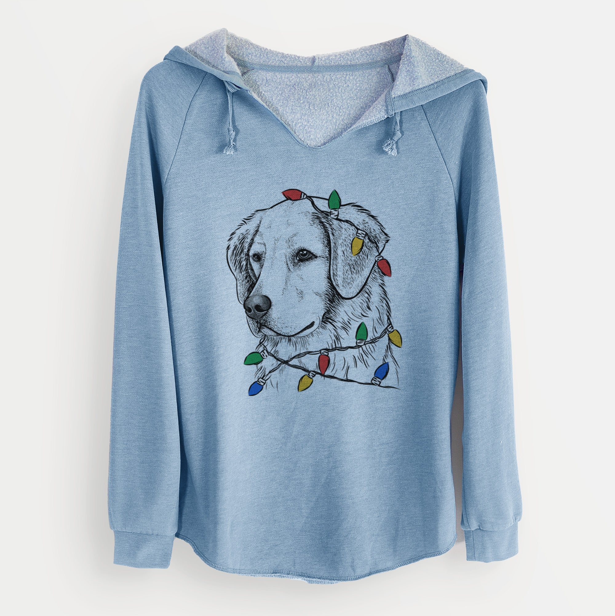 Christmas Lights Kula the Golden Retriever - Cali Wave Hooded Sweatshirt