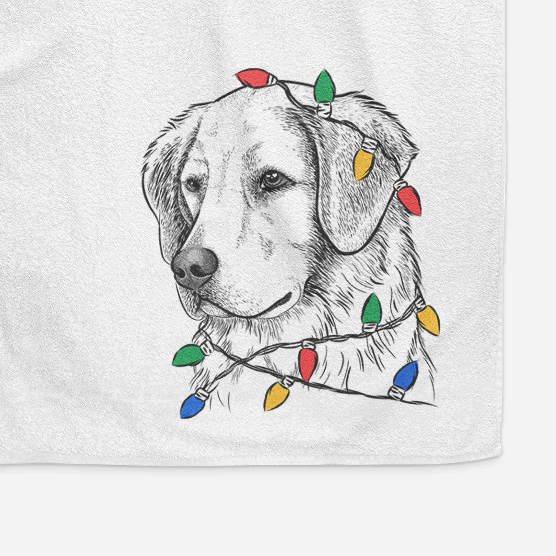 Kula the Golden Retriever Decorative Hand Towel