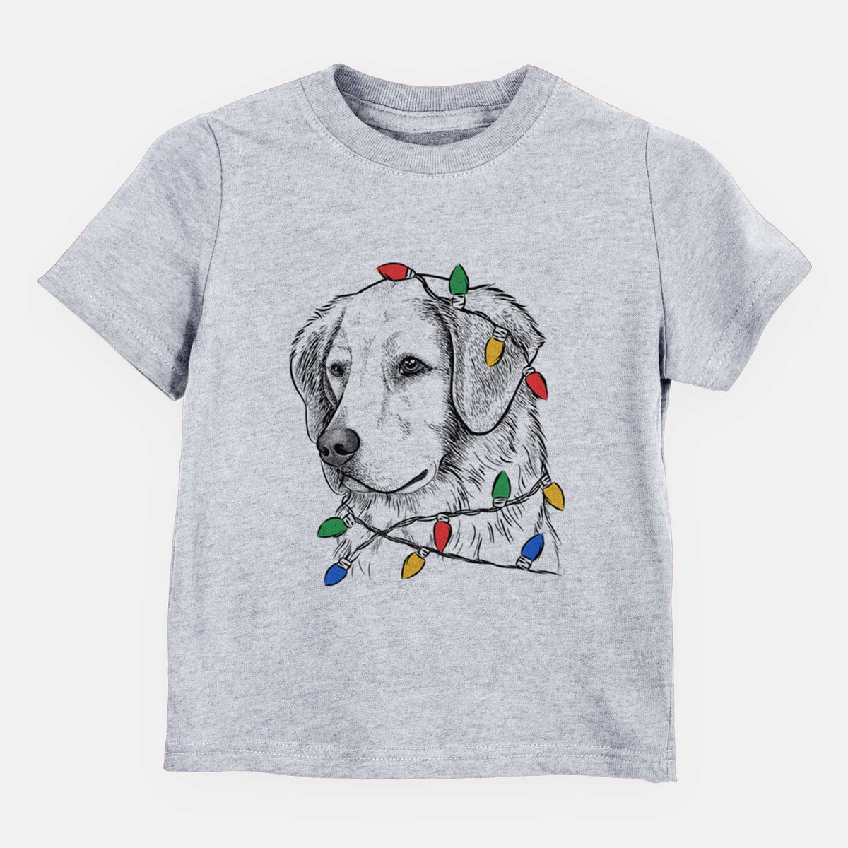 Christmas Lights Kula the Golden Retriever - Kids/Youth/Toddler Shirt