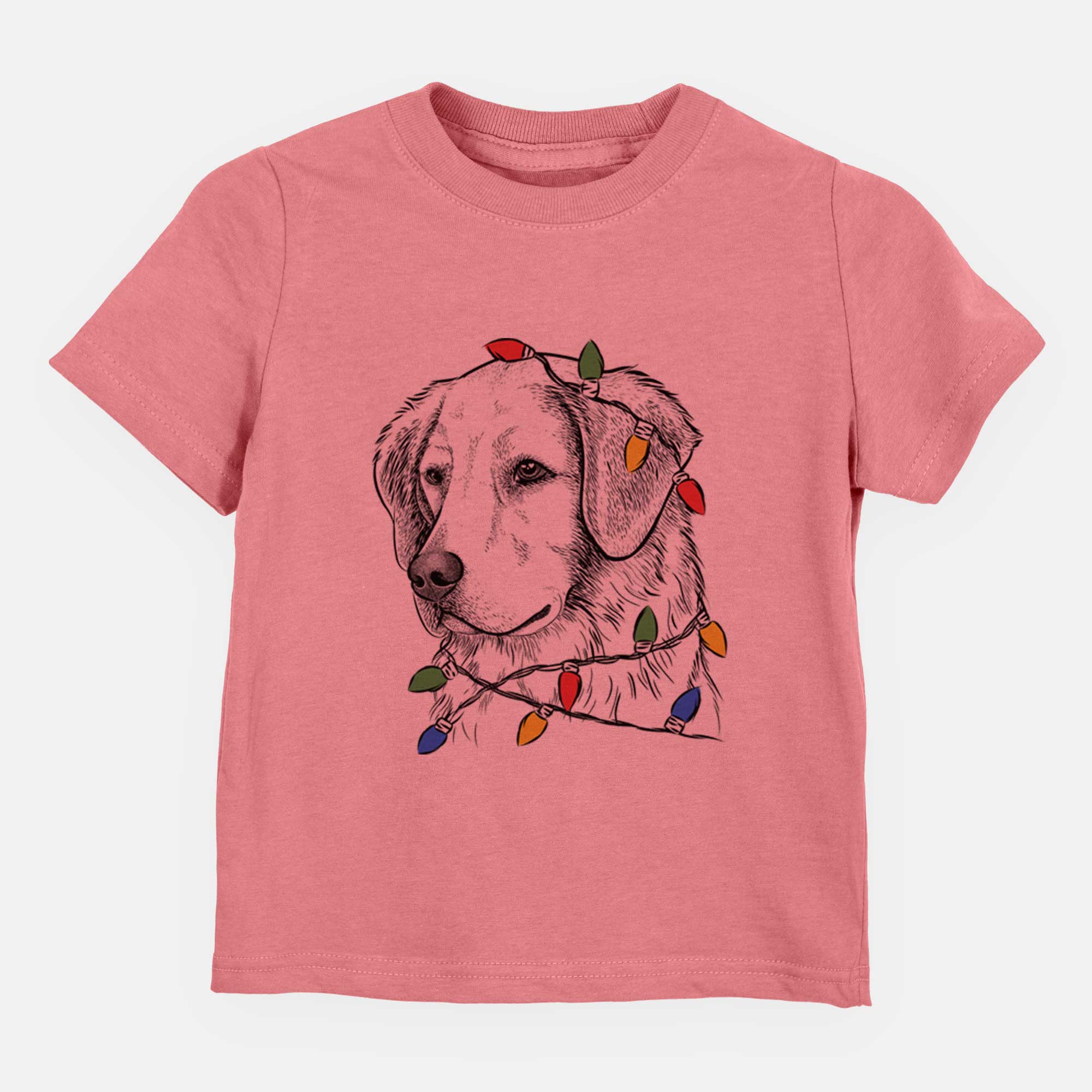 Christmas Lights Kula the Golden Retriever - Kids/Youth/Toddler Shirt