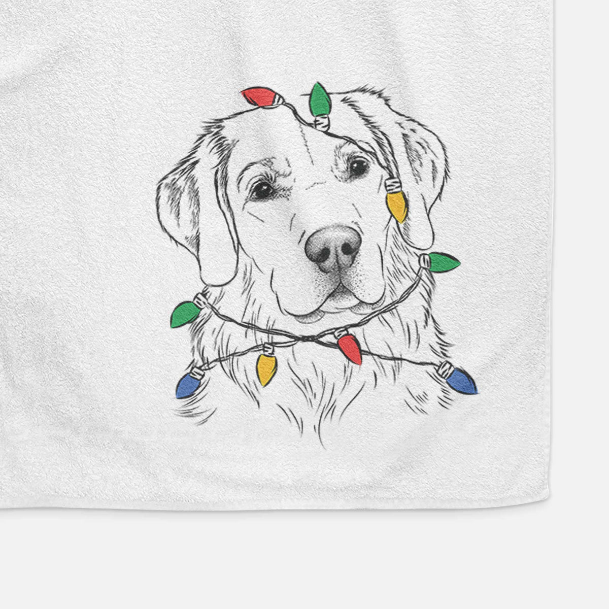 Kula the Golden Retriever Decorative Hand Towel
