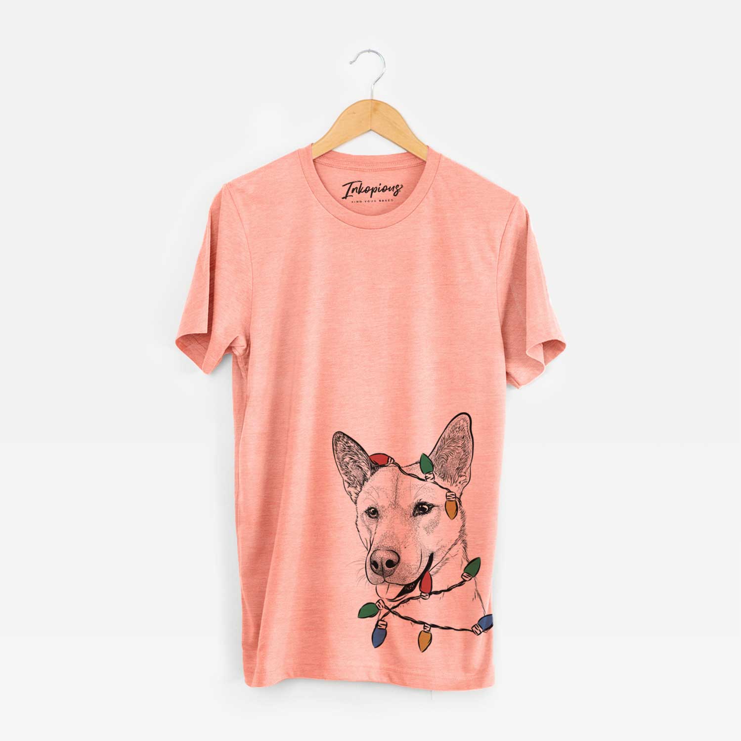 Christmas Lights Kulfi the Jindo Shiba Inu Mix - Unisex Crewneck