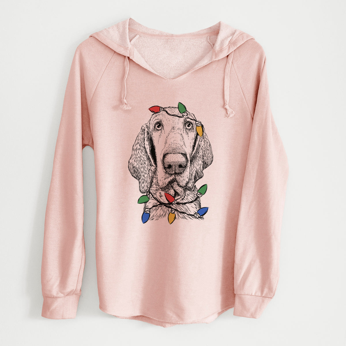 Christmas Lights Kylie the Bracco Italiano - Cali Wave Hooded Sweatshirt