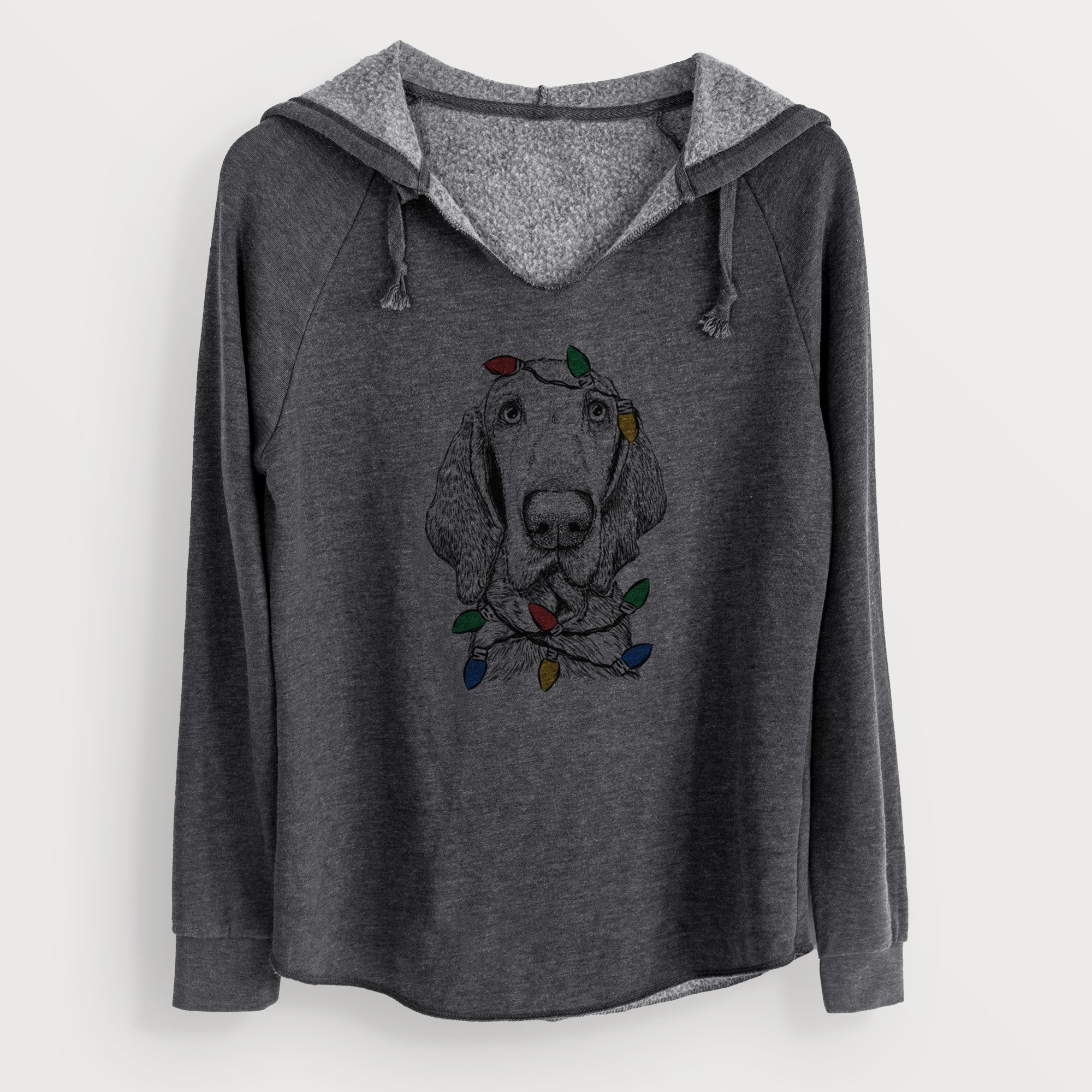 Christmas Lights Kylie the Bracco Italiano - Cali Wave Hooded Sweatshirt