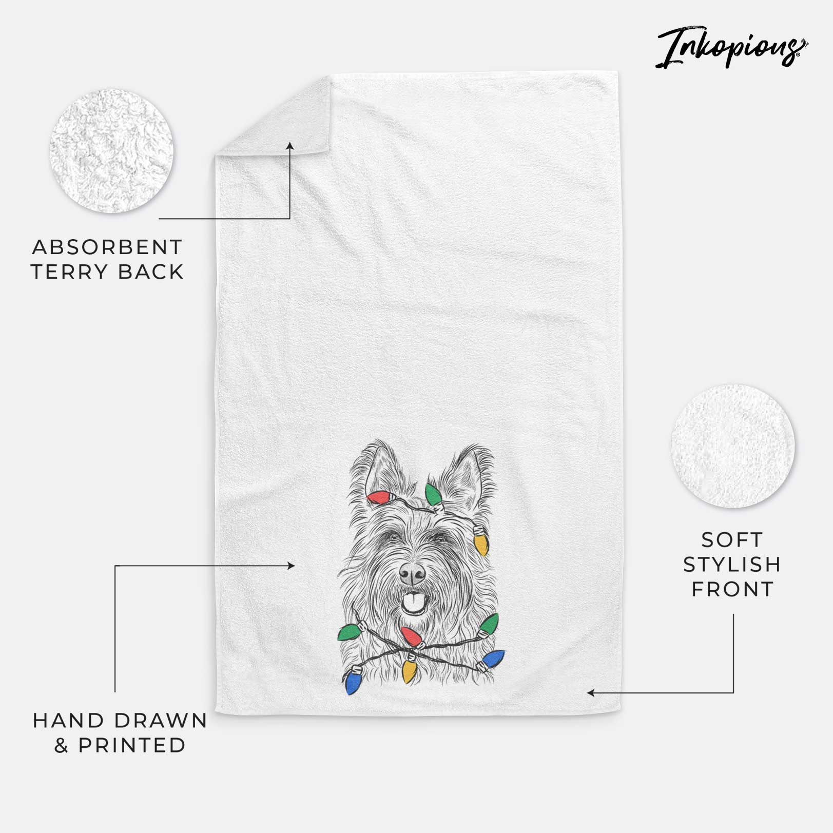 Kyros the Berger Picard Decorative Hand Towel