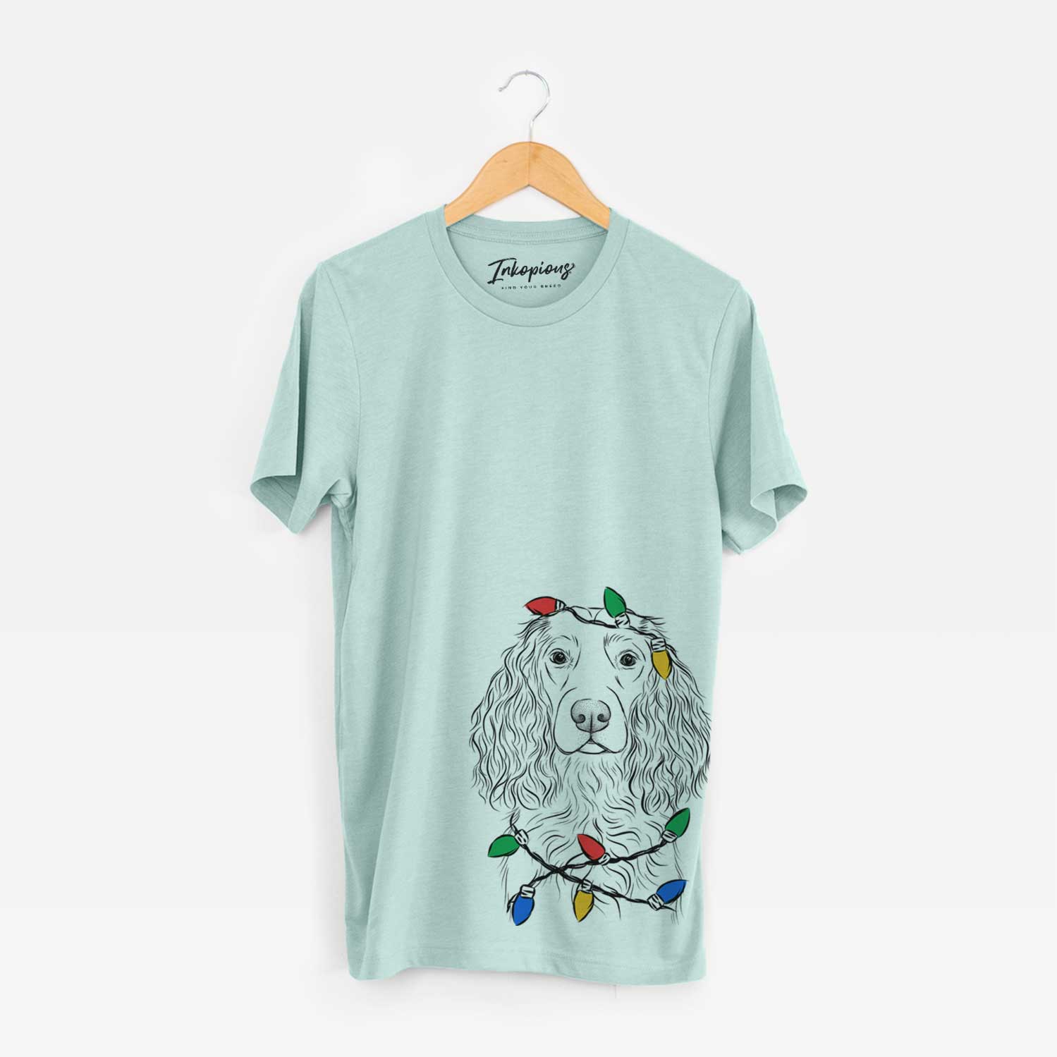 Christmas Lights Landry the Boykin Spaniel - Unisex Crewneck