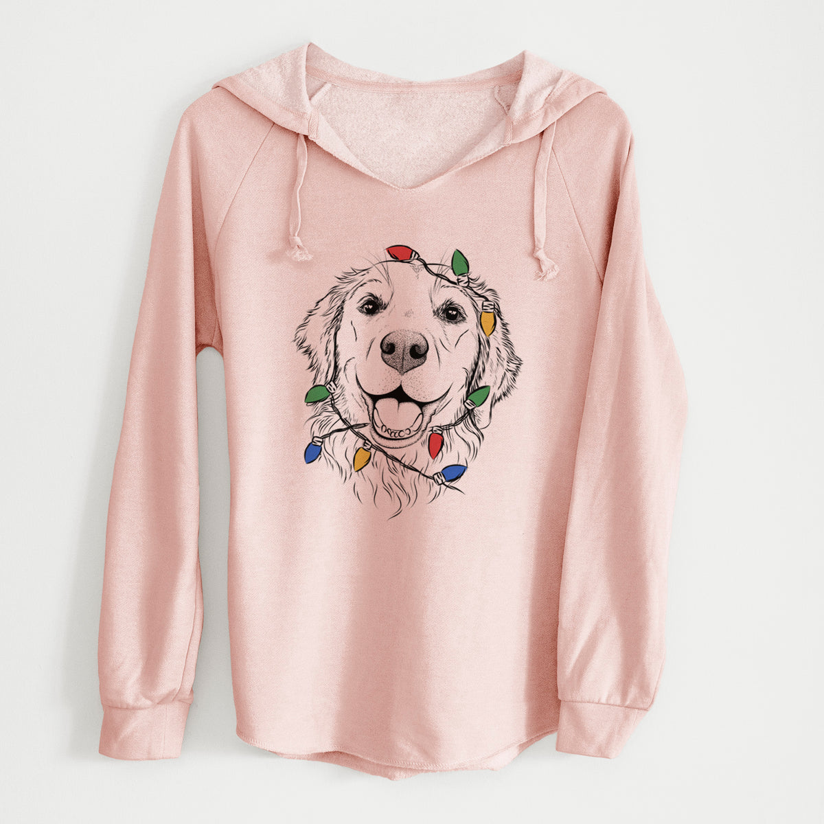 Christmas Lights Legend the Golden Retriever - Cali Wave Hooded Sweatshirt