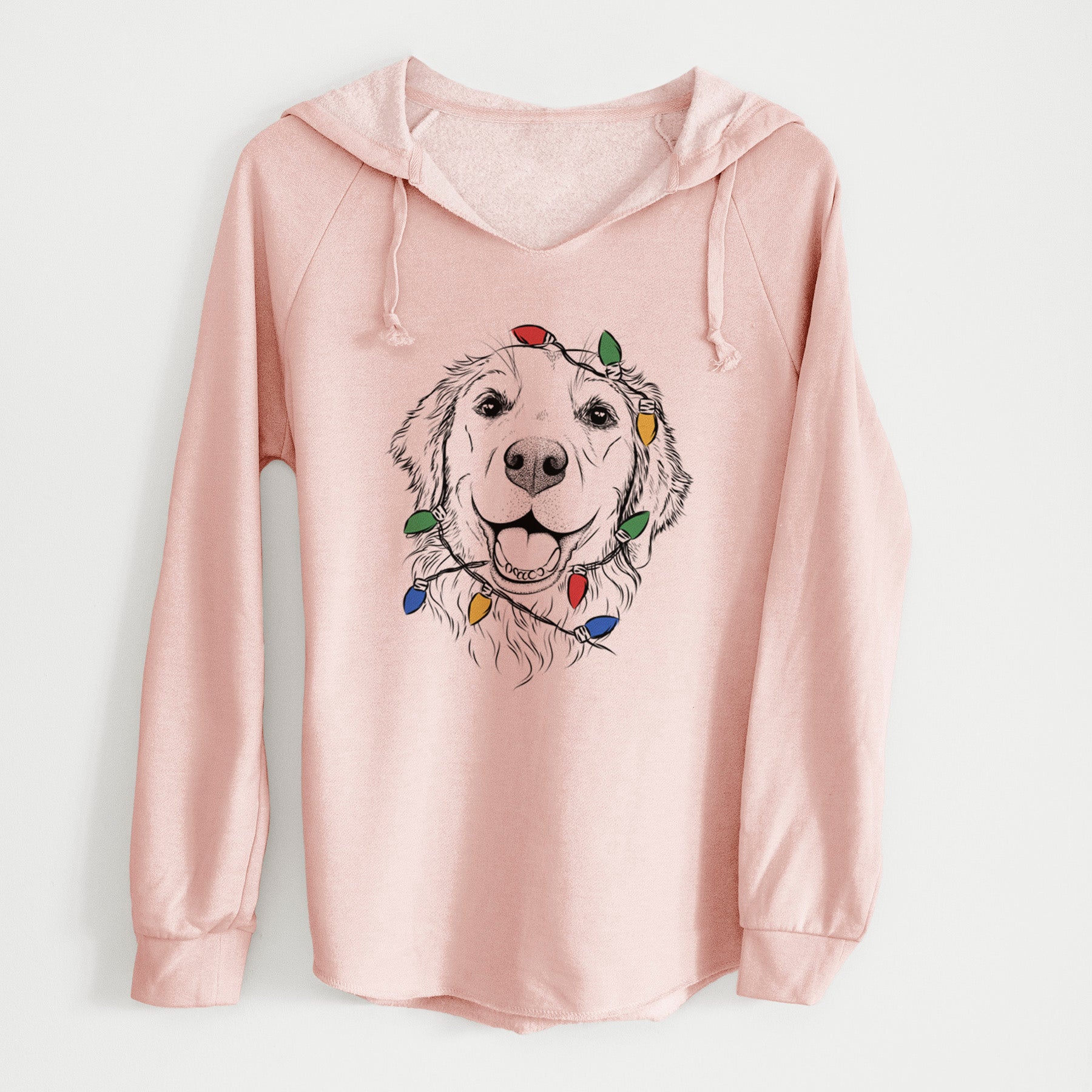 Christmas Lights Legend the Golden Retriever - Cali Wave Hooded Sweatshirt