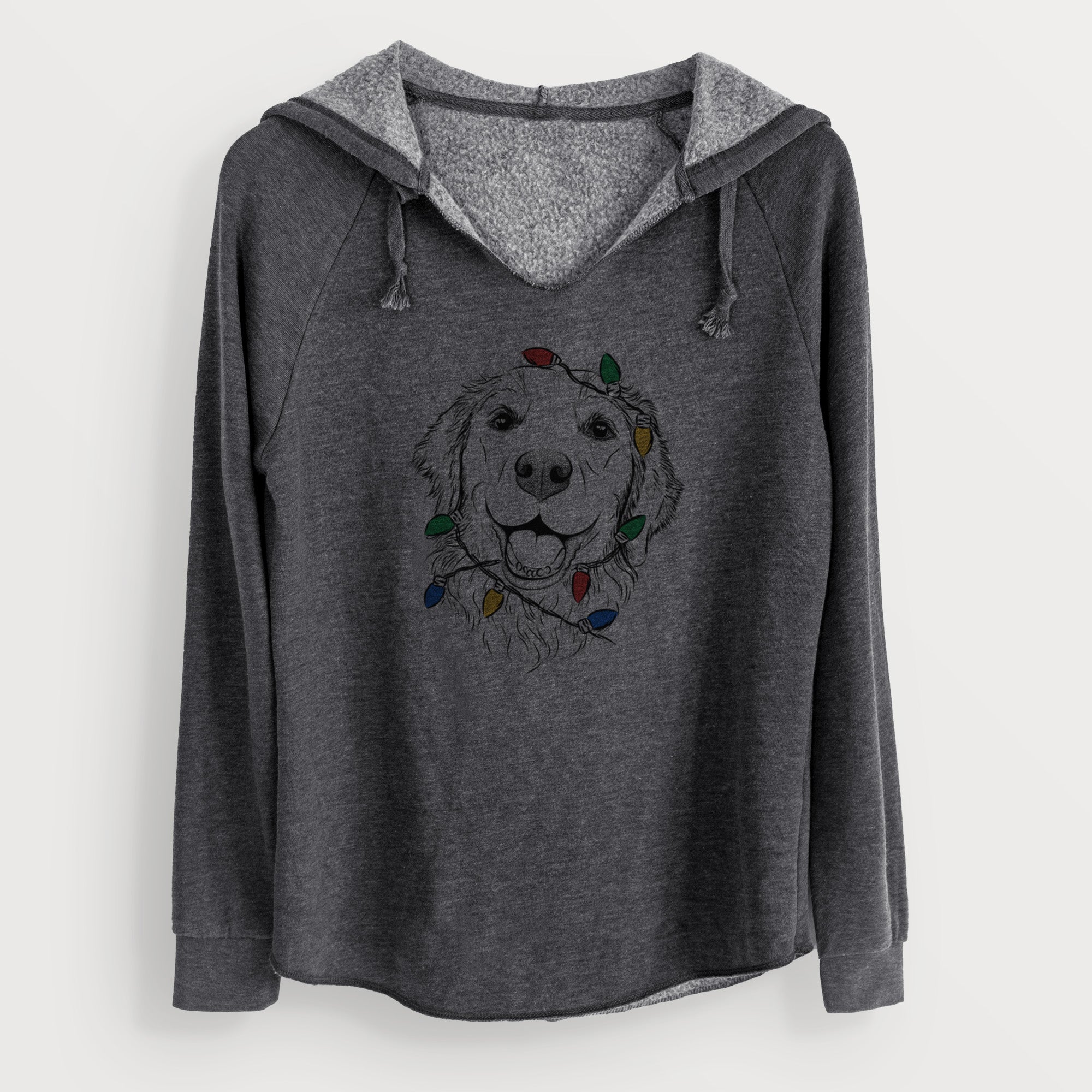 Christmas Lights Legend the Golden Retriever - Cali Wave Hooded Sweatshirt