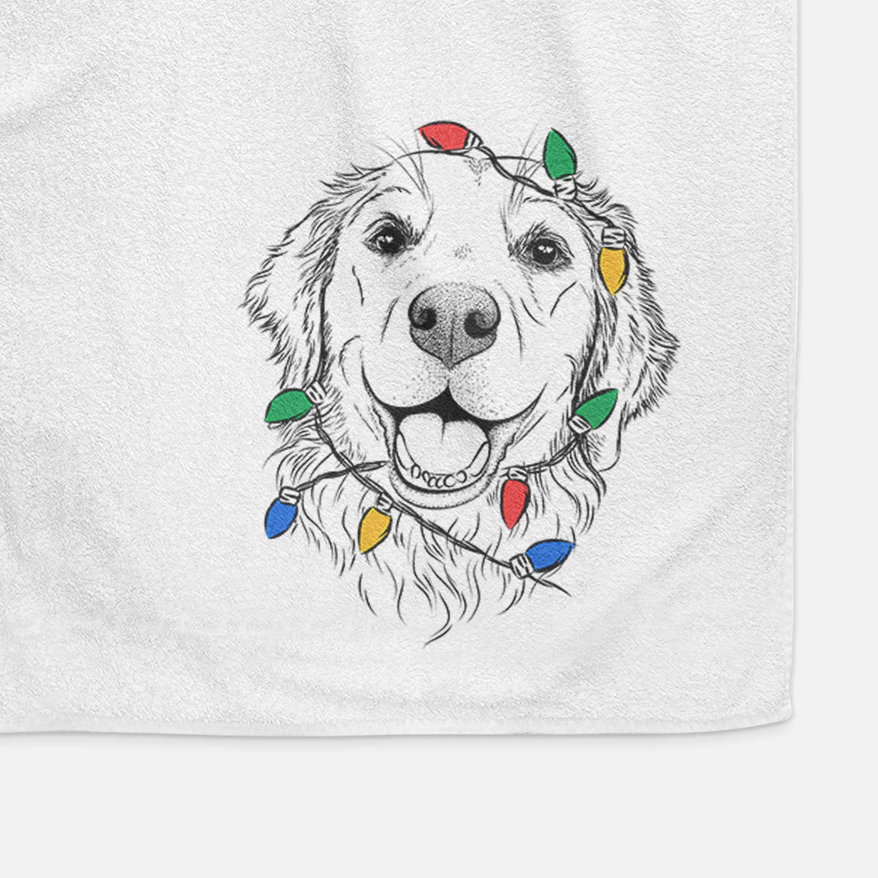 Legend the Golden Retriever Decorative Hand Towel