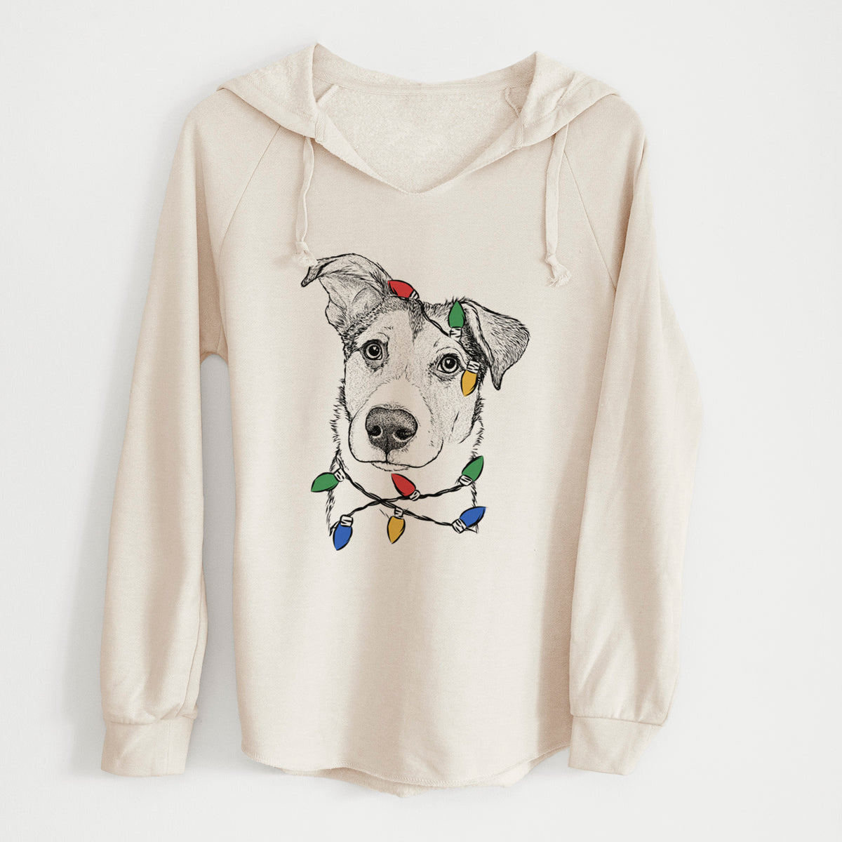 Christmas Lights Leia the Mixed Breed - Cali Wave Hooded Sweatshirt