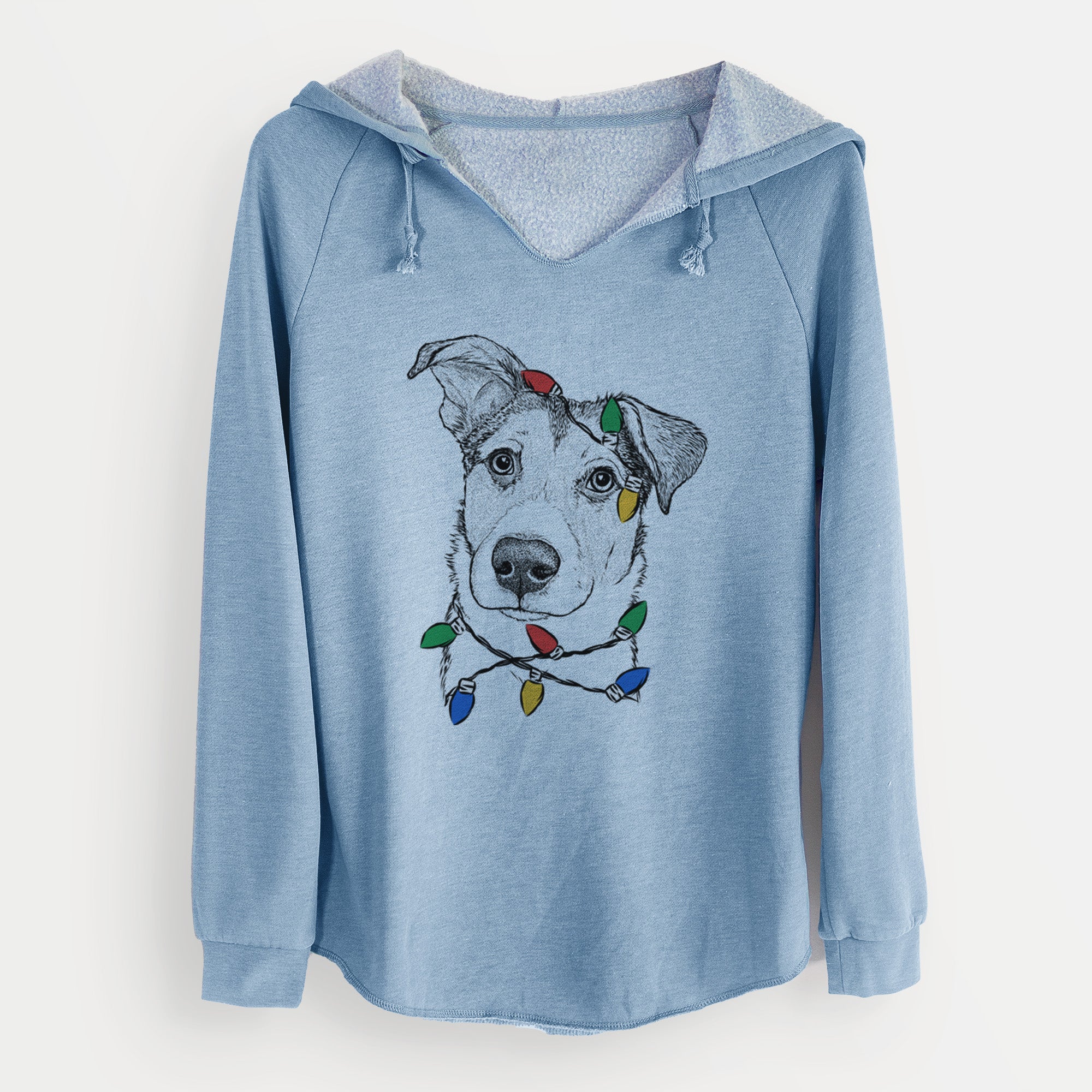 Christmas Lights Leia the Mixed Breed - Cali Wave Hooded Sweatshirt