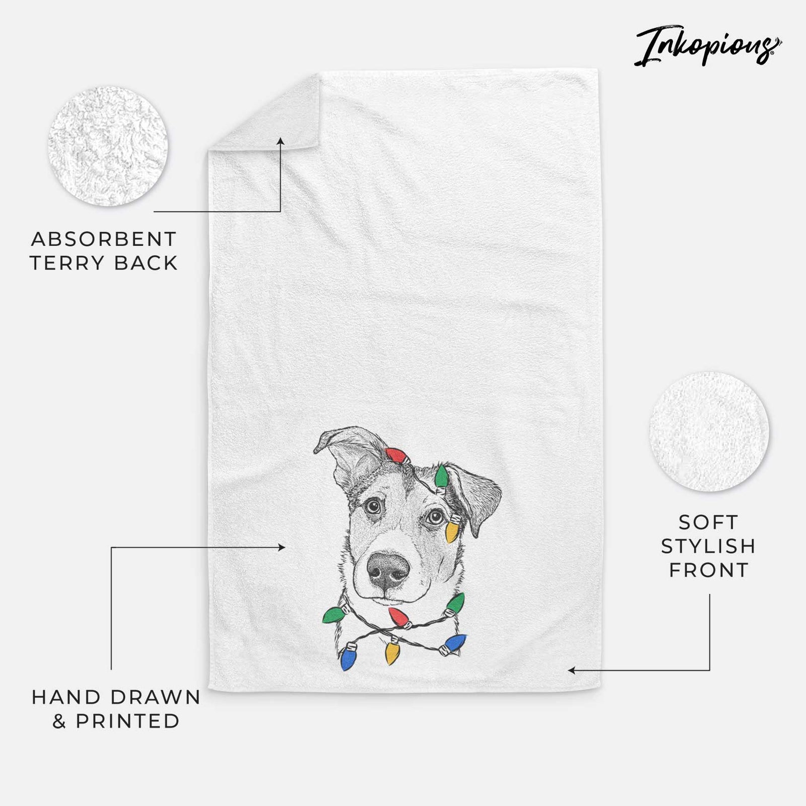 Leia the Mixed Breed Decorative Hand Towel