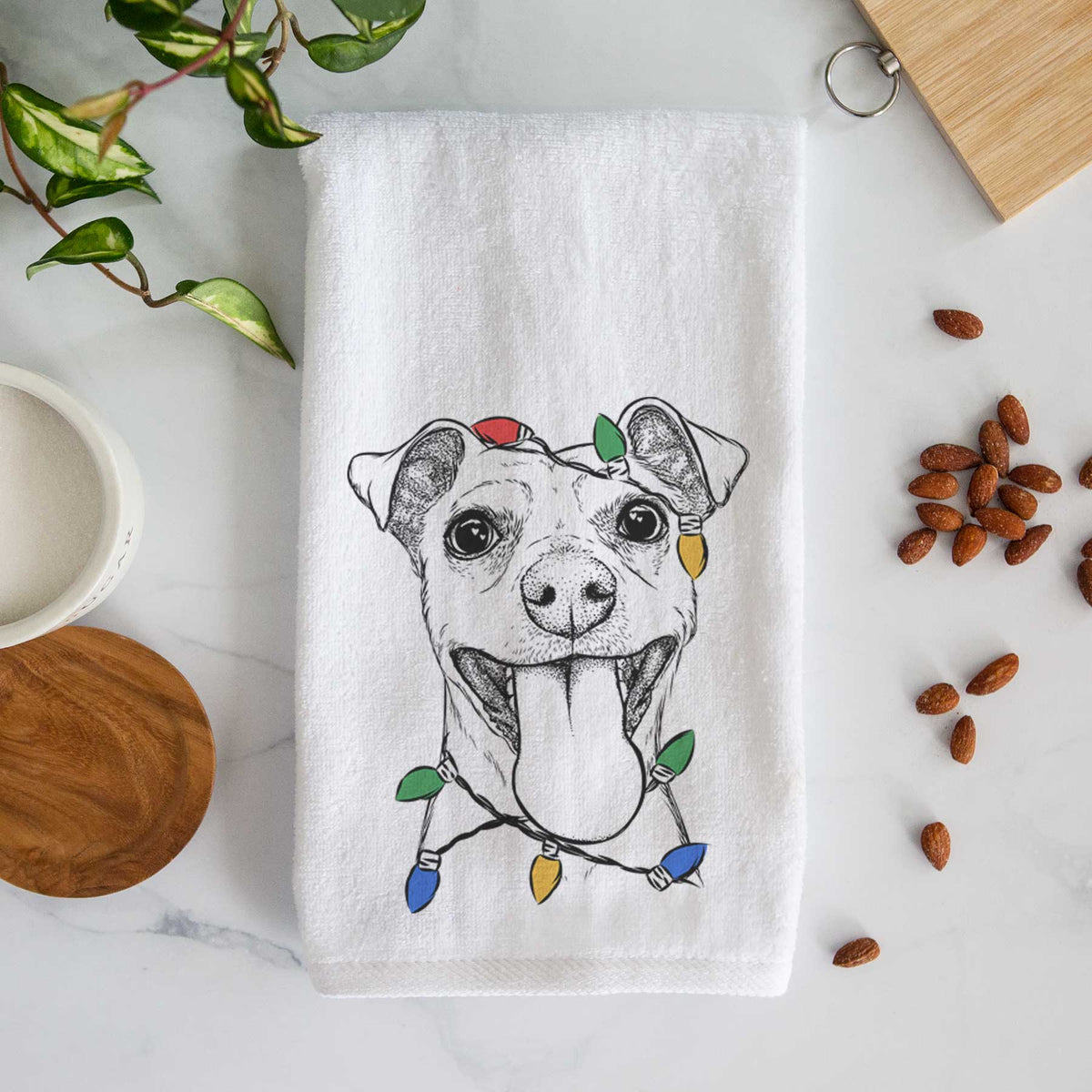 Lemmie the Mixed Breed Decorative Hand Towel