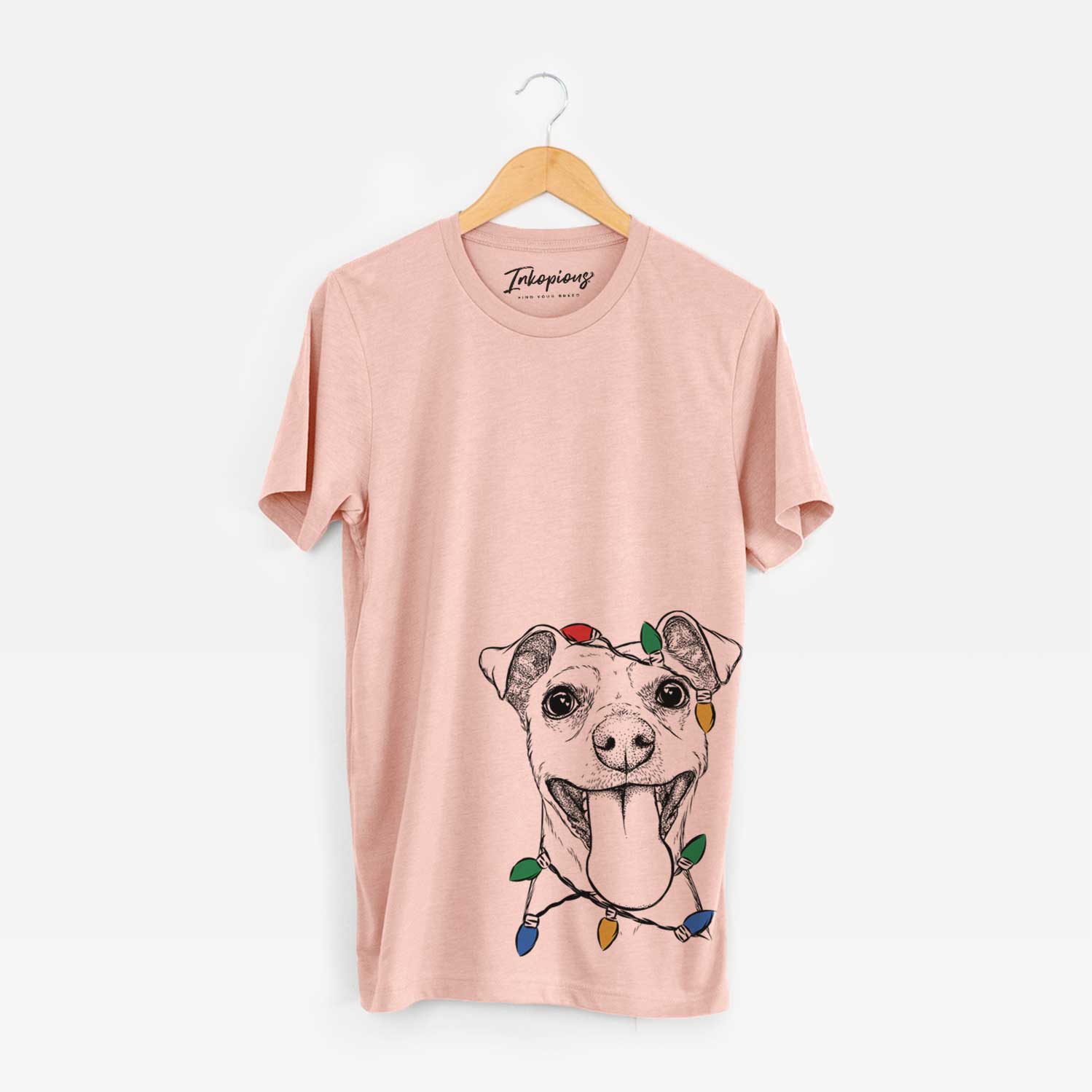 Christmas Lights Lemmie the Mixed Breed - Unisex Crewneck