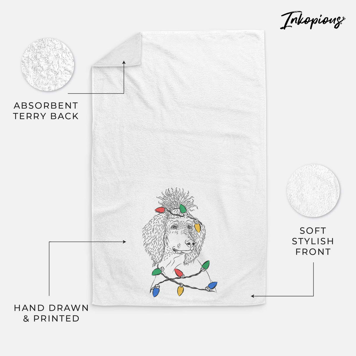 Leo the Poodle Decorative Hand Towel