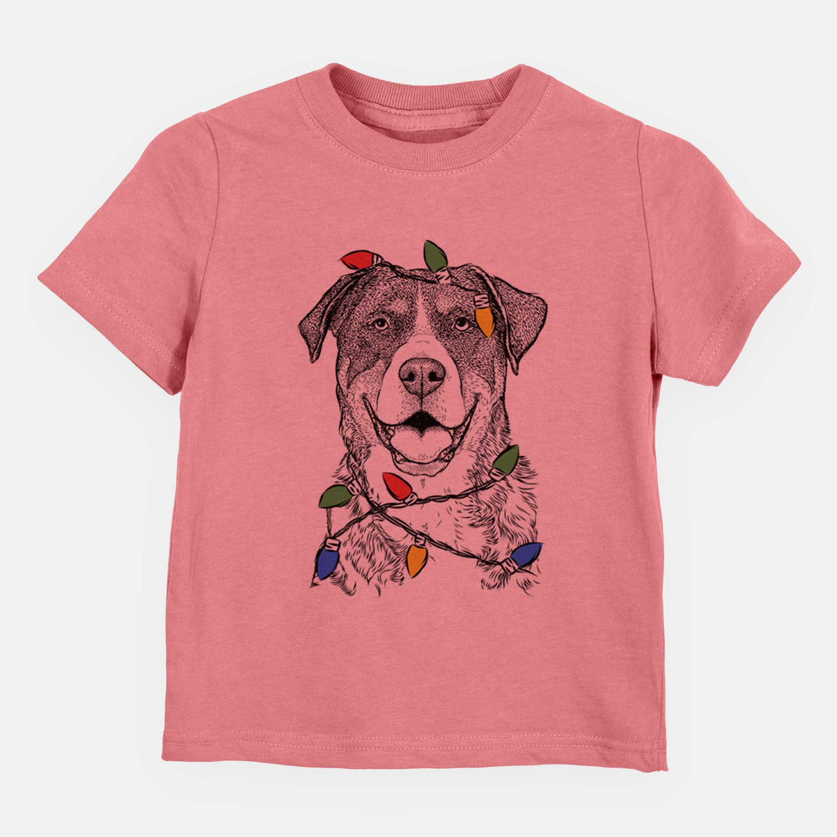 Christmas Lights Leon the Greater Swiss Mountain Dog - Kids/Youth/Toddler Shirt