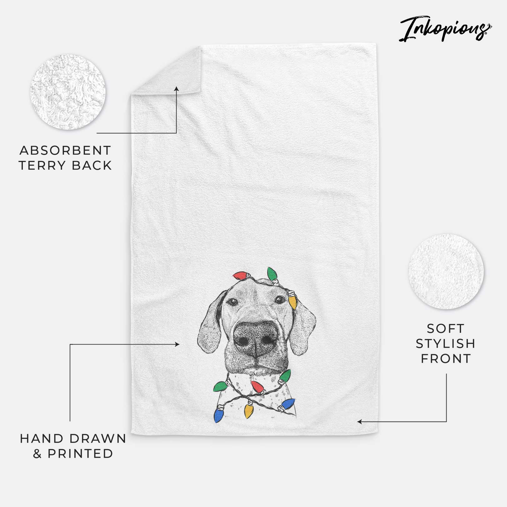 Leroy the German Shorthaired Pointer Decorative Hand Towel