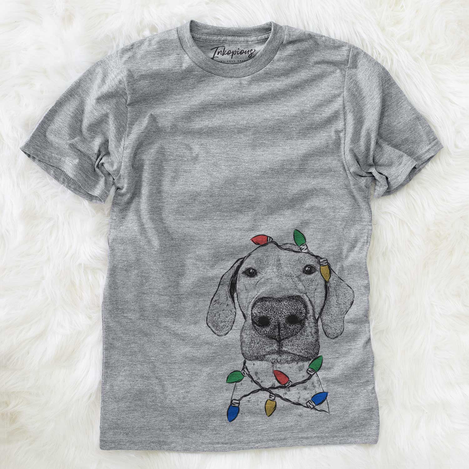 Christmas Lights Leroy the German Shorthaired Pointer - Unisex Crewneck