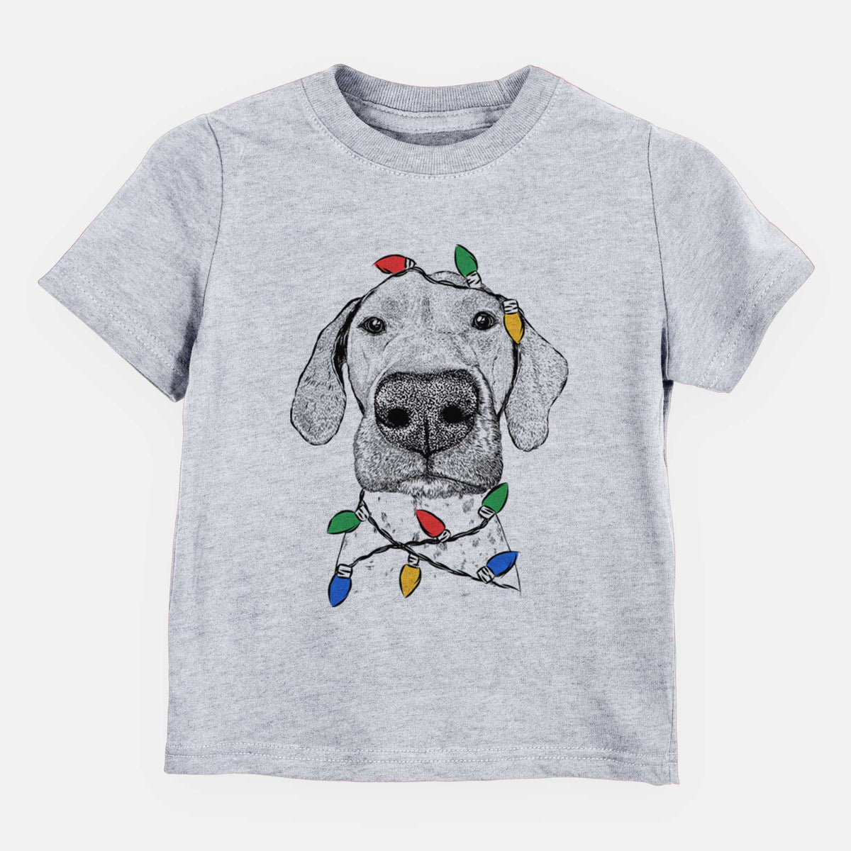 Christmas Lights Leroy the German Shorthaired Pointer - Kids/Youth/Toddler Shirt