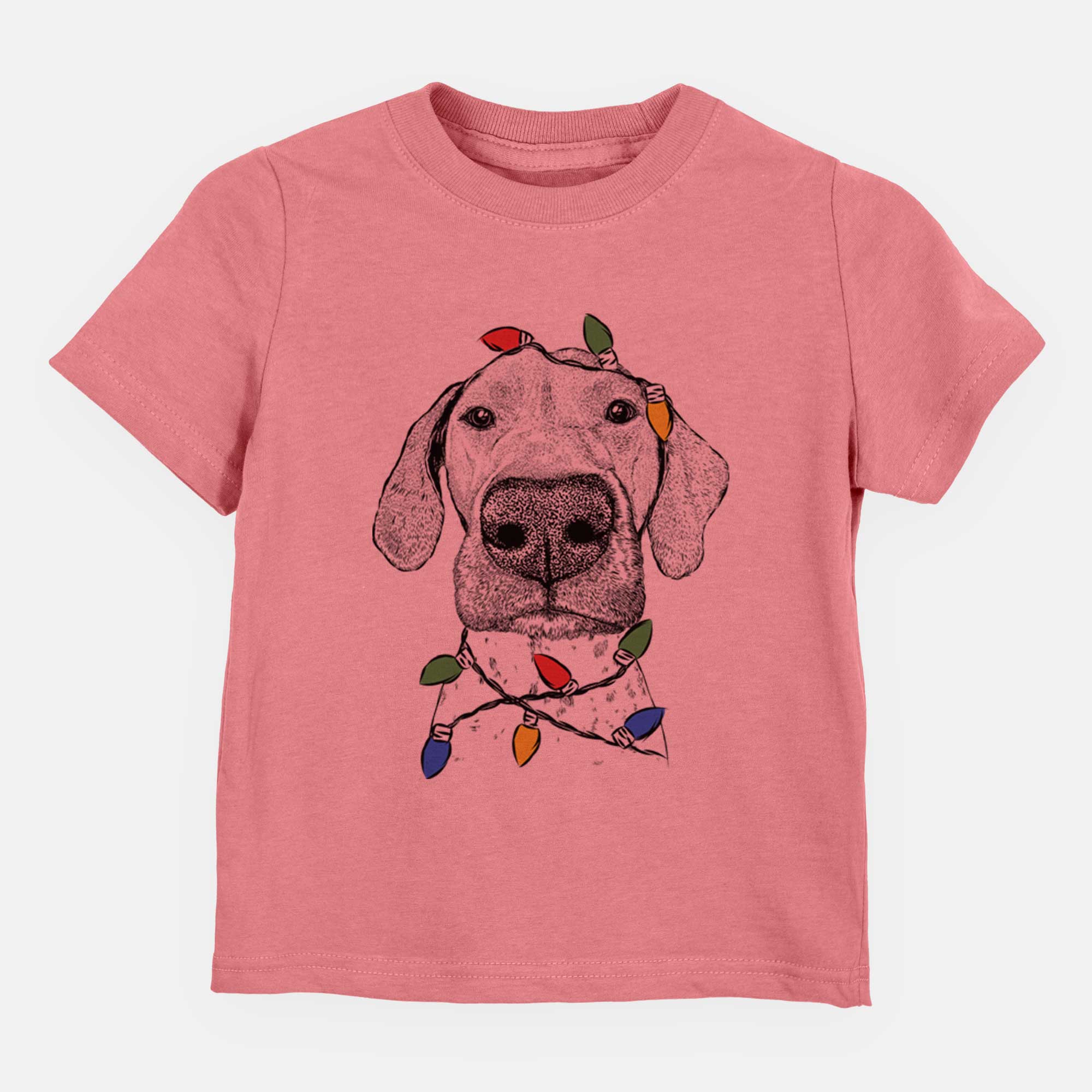 Christmas Lights Leroy the German Shorthaired Pointer - Kids/Youth/Toddler Shirt