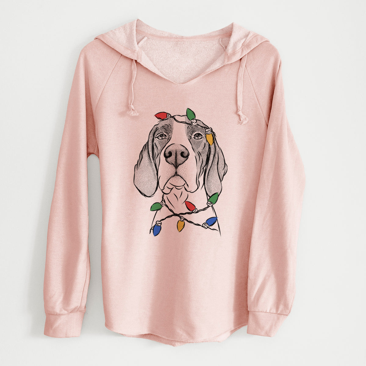 Christmas Lights Liam the English Pointer - Cali Wave Hooded Sweatshirt