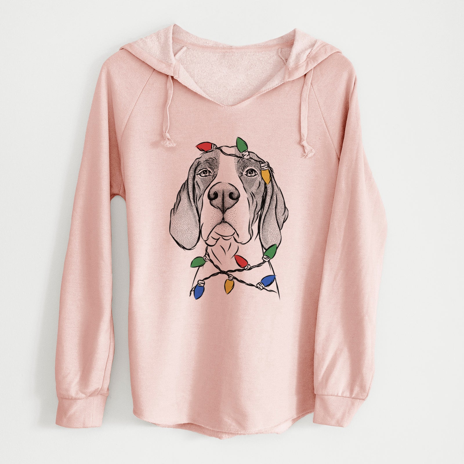 Christmas Lights Liam the English Pointer - Cali Wave Hooded Sweatshirt