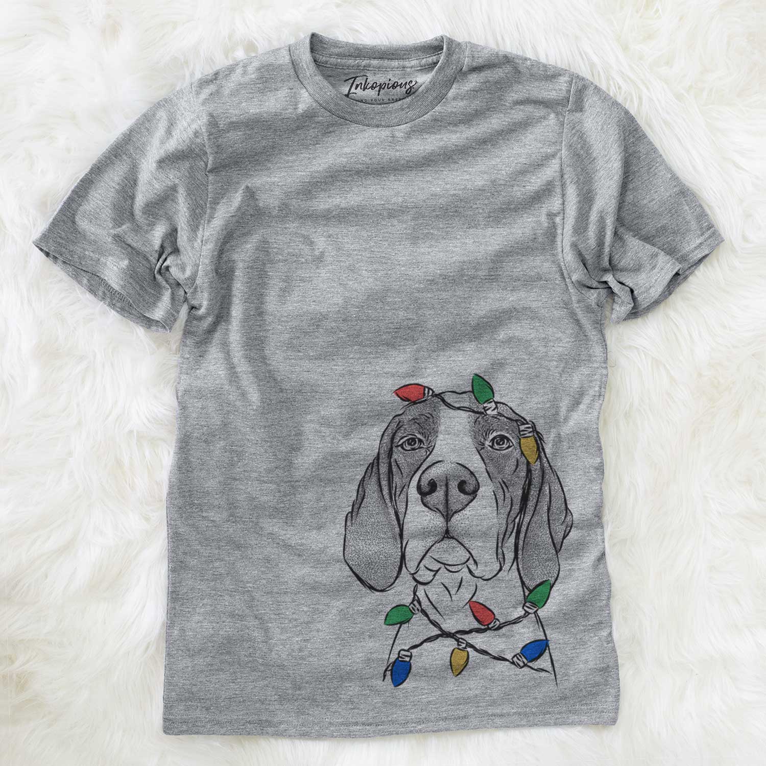 Christmas Lights Liam the English Pointer - Unisex Crewneck