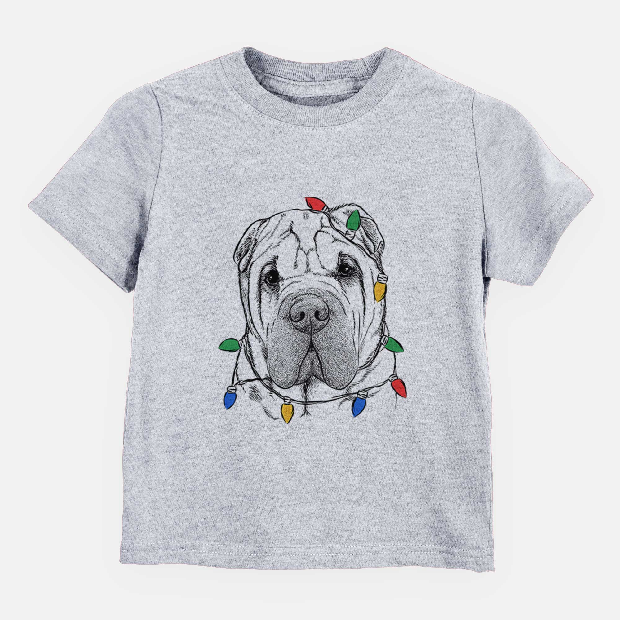 Christmas Lights Lilly the Shar Pei - Kids/Youth/Toddler Shirt