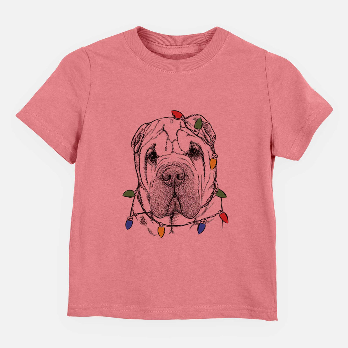 Christmas Lights Lilly the Shar Pei - Kids/Youth/Toddler Shirt